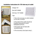 Blade Ventilator Unidirectional Cooling Exhaust Fan Caravan Trailer RV