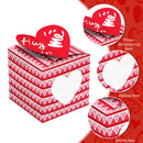 12 Packs Valentine s Day Treat Boxes with Window Goodie Bag Party Favor Sup