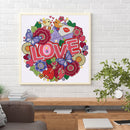 5D Partial Special Shape Drill Diamond Painting Love Mosaic Rhinestone Draw