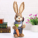 Easter Bunny Ornaments Cute Straw Simulation Rabbit Photography Props (E) Newly