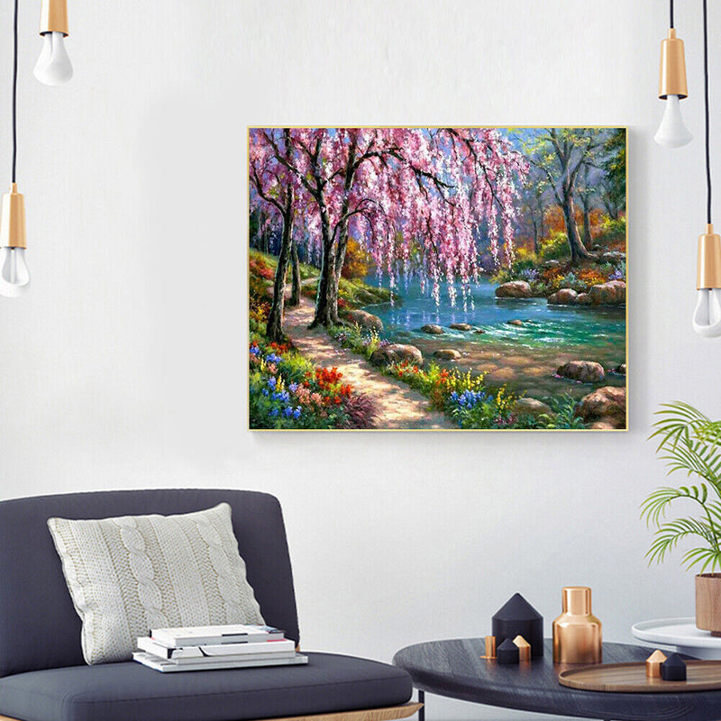 DIY 5D Diamond Painting Full Round Mosaic Landscape Handmade Picture Home Decor