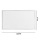 Stainless Steel Cosmetic Mirror Car Sun Visor Makeup Mirror (110x65mm) Newly
