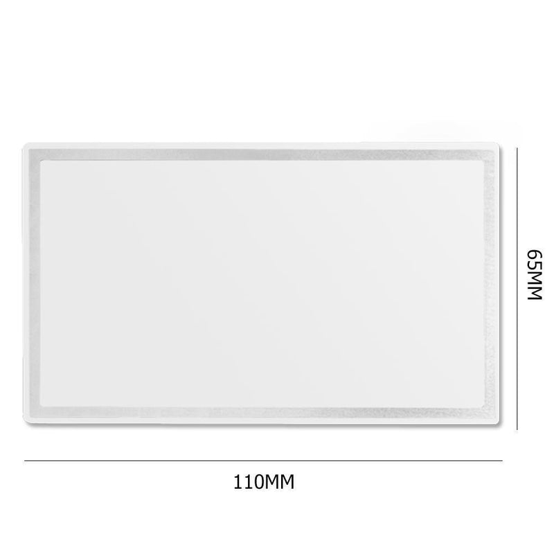 Stainless Steel Cosmetic Mirror Car Sun Visor Makeup Mirror (110x65mm) Newly