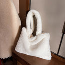Female Fluffy Fur Shoulder Bag Women Winter Warm Casual Mini Shopping Handbag
