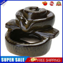Incense Burner Ceramic Backflow Incense Cone Tower Home Decor (Stone Mill)