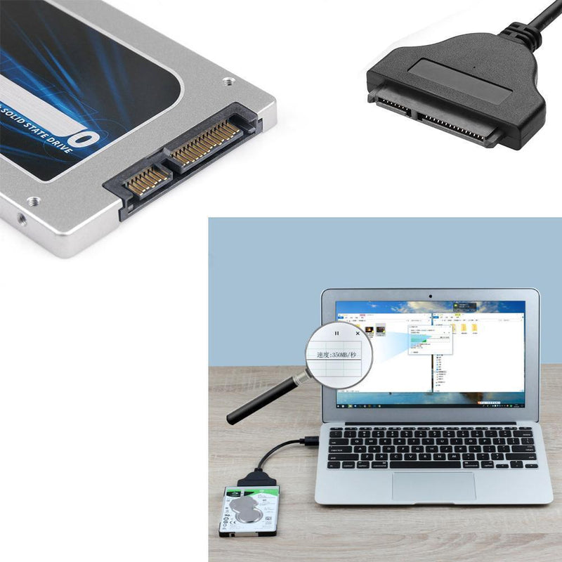 Adapter Cable USB 3.0 to SATA 3 6GBPS Support 2.5"" External SSD HDD Fe