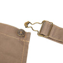 Simple Unisex Apron Adjustable Cotton Waterproof Kitchen Pinafore (Coffee)