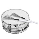 #A Metal Wire Drum Brush Sticks Wood Drum Musical Percussion Brushes for Beginne