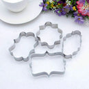 4x Metal Biscuit Pastry Cookie Mold Cake Fondant Sugarcraft SALE Mould H8E8