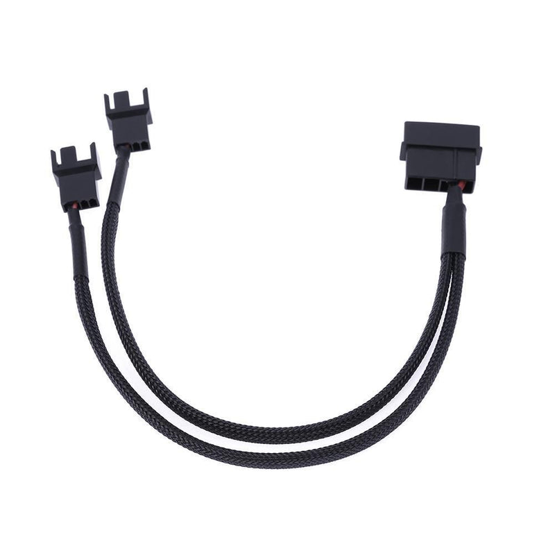 4pin IDE Molex to 2-Port 3Pin/4Pin Cooler Cooling Fan Splitter Cable