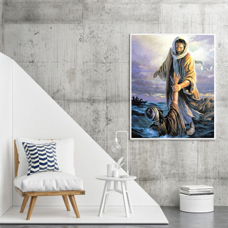 Jesus Redemption Oil Paint By Numbers Kit DIY Acrylic Painting on Canvas