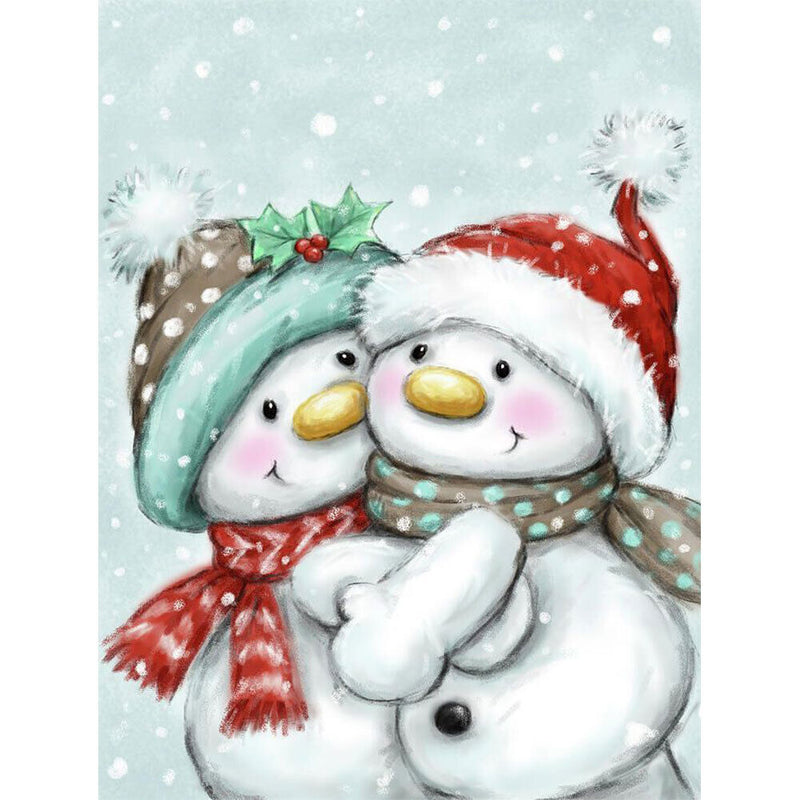 Snowman 5D DIY Diamond Painting Kits Full Round Drill Wall Decor Craft (A5726