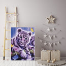 5D DIY Diamond Little Tiger Full Round Drill Mosaic Art Rhinestone Picture