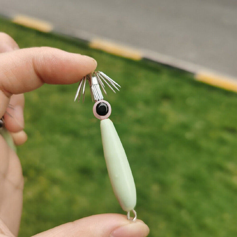 Luminous Fishhook Accessories Squid Bait Hook Tackles Tools for Fisherman Angler