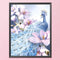 Full Embroidery Stamped Royal Peafowl DIY 11CT Needlework Sets Home Decoration