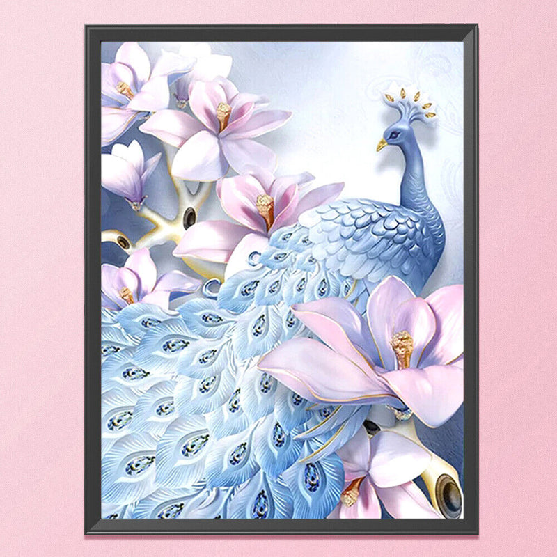Full Embroidery Stamped Royal Peafowl DIY 11CT Needlework Sets Home Decoration