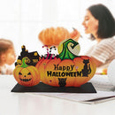 Halloween Wooden Pumpkin Ghost Hanging Door Signs Party Ornaments Decorations