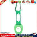 Sports Outdoor Rubber Kettle Buckle Carabiner Water Bottle Holder (Green) Newly