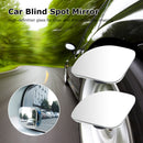 2pcs 360 Degree HD Blind Spot Mirror Adjustable Convex Car Rearview Auxilia