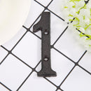Metal Digital Number Cast Iron House Sign Doorplate DIY Cafe Wall Decor (1)