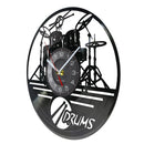 Drum Kit Vinyl Records Wall Clocks Wall Hanging Hanging Watch Record Wall Clock