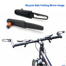 Bicycle Folding Grip Rearview Mirror Adjustable Handlebar Rear View Reflect