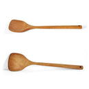 Non-stick Wooden Cookware With Long Handle Spatula 1 x Z8F4 Flat Shovel L8U0