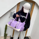 Fashion Women Waterproof Shoulder Bag Oxford Cloth Fitness Suitcase Handbags