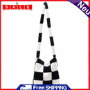 Female Fluffy Fashion Checkerboard Tote Bag Winter Mobile Phone Top-Handle Bag