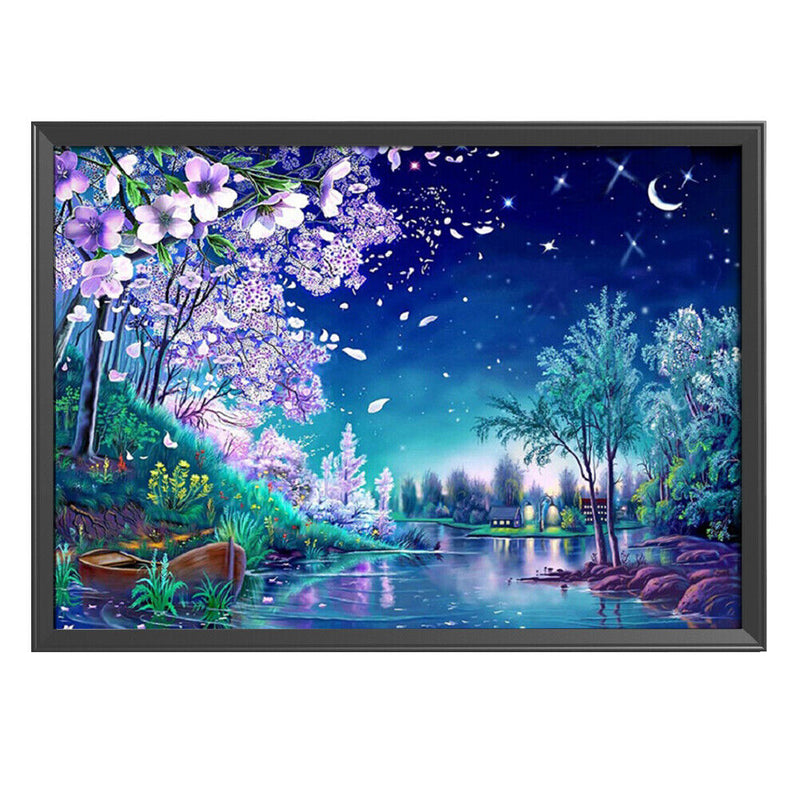 Cross Stitch Canvas Embroidery Kits DIY Romantic Sky Handmade Needlework 11CT