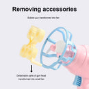 Electric Fan Bubble Gun Toys Durable Innovative Blower Design Toys (Pink)