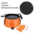#A Portable Foldable Camping Wash Basin Hiking Washing Bucket Water Container