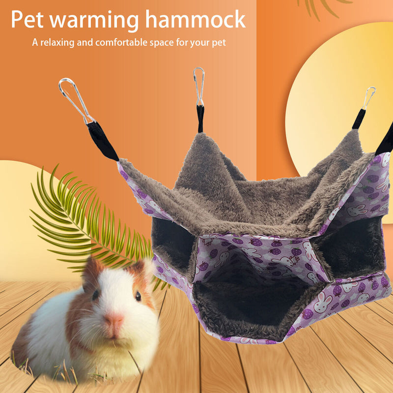 Small Animal Hammocks Hideout for Ferrets Hanging Pet Guinea Pig Bed Set