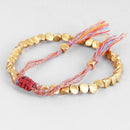 Beads Lucky Rope Braided Handmade Bracelet Tibetan Buddhist Cotton Copper  hot.