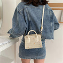 Straw Woven Daisy Embroidery Shoulder Messenger Bag Casual Women Small Purses