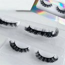 Eyelashes makeup False Eyelashes D Curl Faux Mink Lashes Russian Strip Lashes