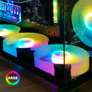 Quiet 6 PIN Cooling Fans RGB Computer Case Fan Radiator Chassis Fan Heatsink