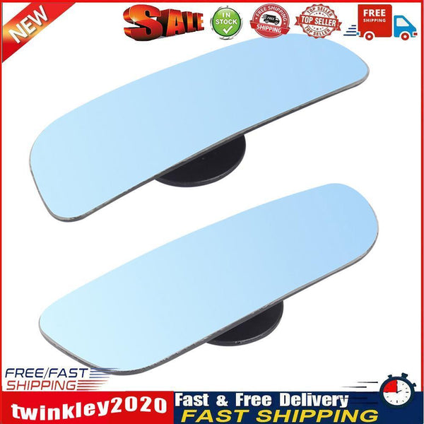 1 Pair Car Styling HD Frameless Blind Spot Mirrors Auto Accessories (Blue) Newly