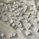 104pcs Universal Mechanical Keyboard Keycaps PC Bakclit Key Cap Set (White)