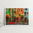 Colored Streets Frameless Picture Oil Paint By Numbers Hand Painted Picture