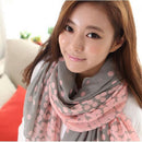 Lady Long Cotton Women Large Wraps Stole Dot Scarves Neck Shawl