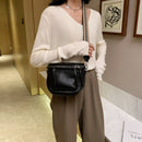 Fashion Saddle Crossbody Bag Women Soft Leather Chest Zipper Purse Phone Pouch