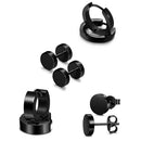 Bar Dangle Drop Stud Tragus Earrings Piercing Ear Studs Round Hoop Earrings