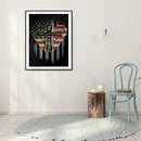 5D Diamond Painting Abstract Cross Full Round Drill Wall Rhinestone DIY Craft