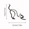 Art Cat Decoration Cat Sculpture Art Sculpture Abstract Line Ornament