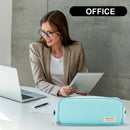 Large Capacity Pencil Case-Cosmetic Bag Oxford Cloth Bag (Glacier Blue)