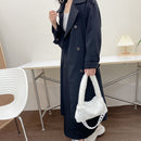 Casual Shoulder Bag Soft Fluffy Lady Tote Handbag Thick Chain Travel Daily Purse