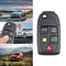 Car Remote Key Case 5 Buttons Flip Folding Key Shell Replacement for  V70