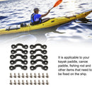 10pcs C Type Deck Rope Buckles Kayak Humpback Handle Buckle with Screws Kit