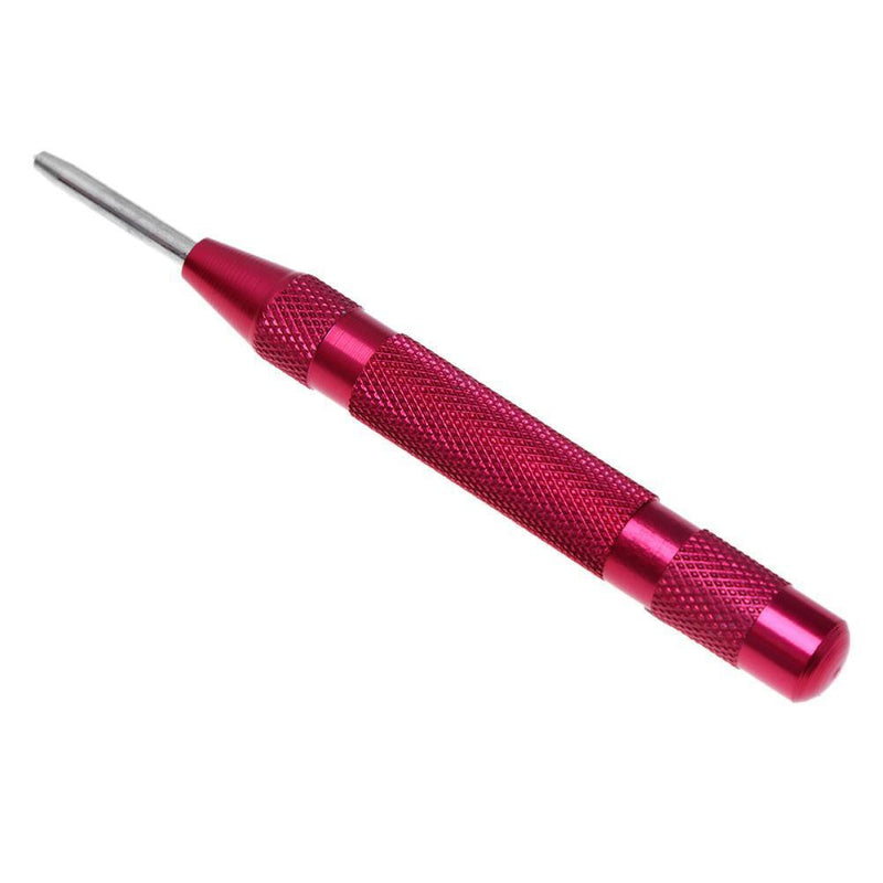 Automatic Centre Punch Steel Spring Loaded Marking Holes Hand Tool(Red) Newly